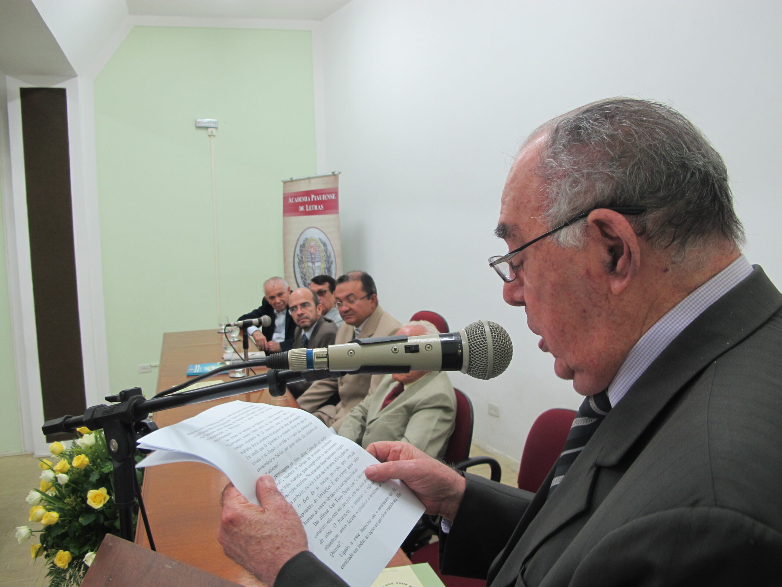 Celso Barros na Academia Piauiense de Letras.