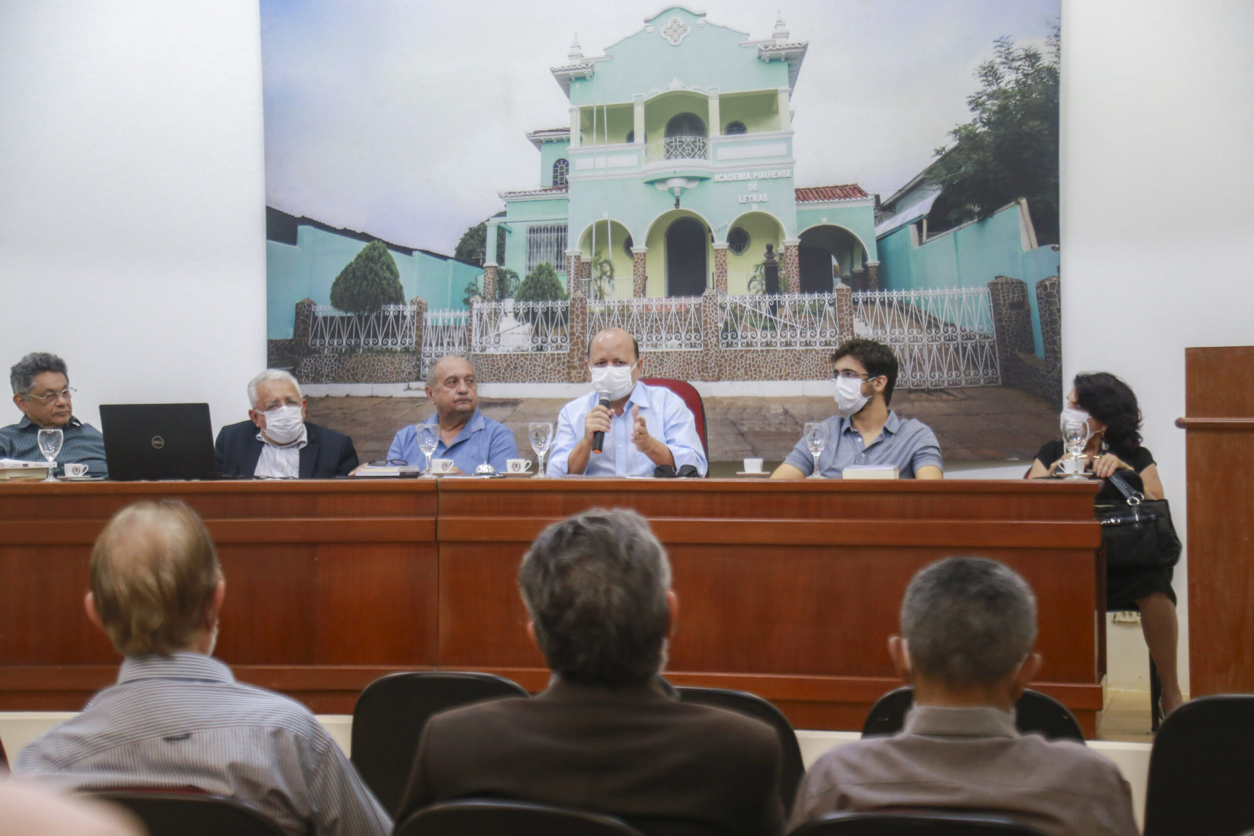 Conferências do Bicentenário no auditório da APL.