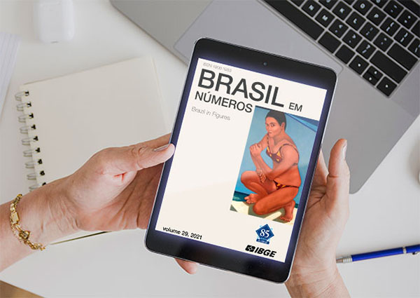 Edição digital do 'Brasil em Números'/Imagem: IBGE.