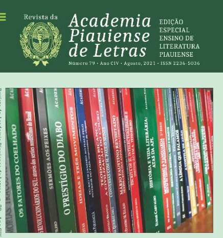 Capa da Revista da APL sobre o Ensino de Literatura Piauiense.