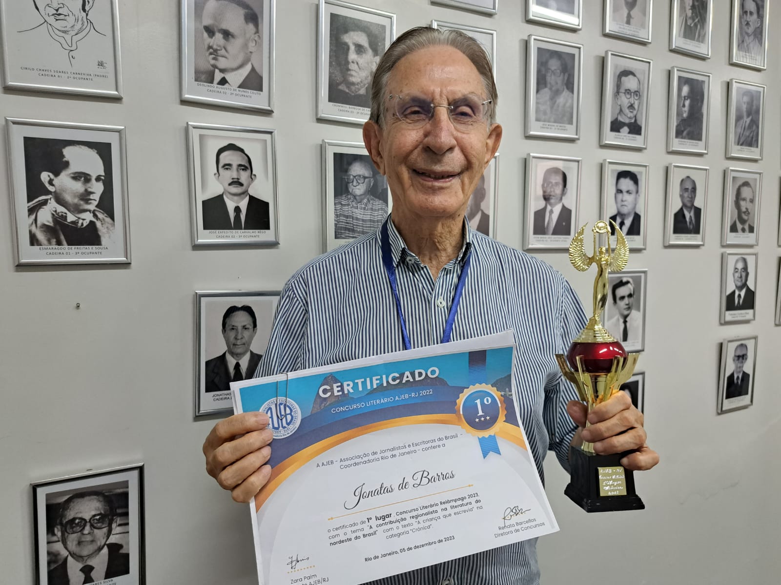 Acadêmico Jonatas Nunes: premiação.