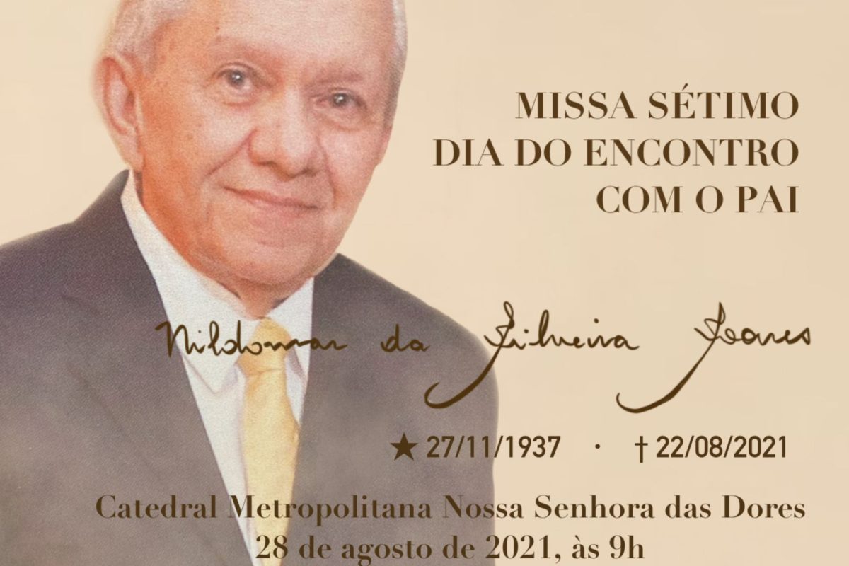 A missa de 7º dia do acadêmico Nildomar será neste sábado.