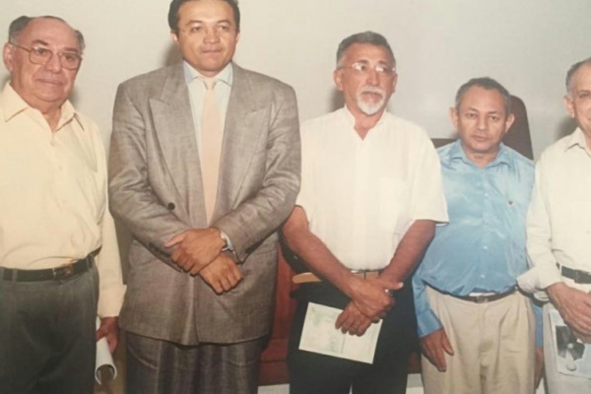 Celso Barros, Reginaldo Miranda, João Renôr e Paulo Nunes, na APL.