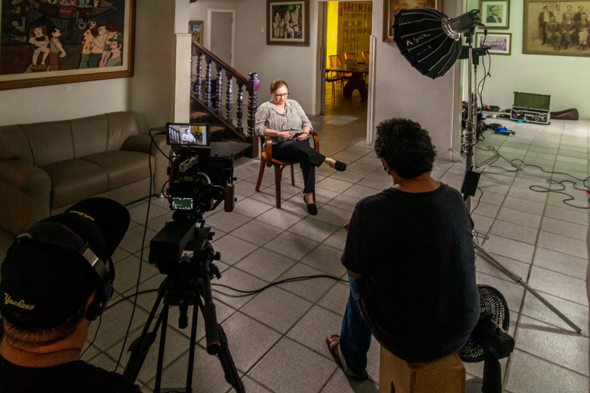 Gravação do documentário sobre a APL.