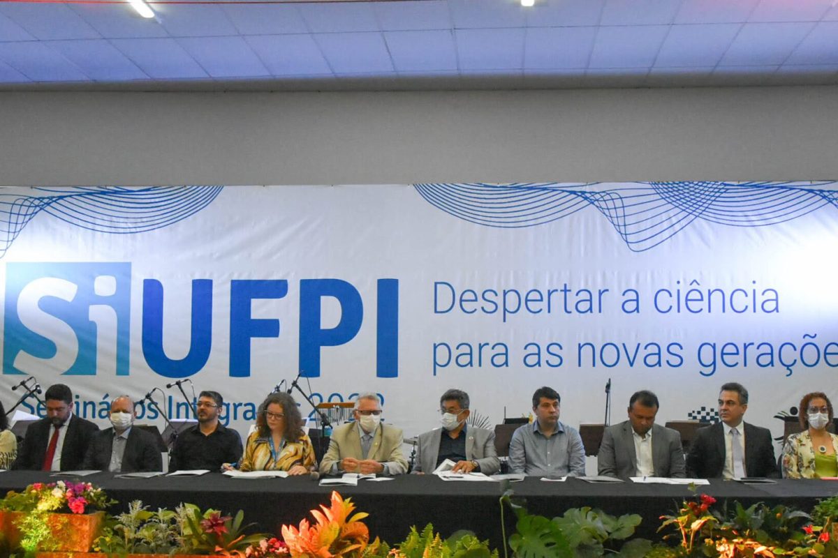Mesa de honra na abertura do IV SIUFPI/Imagem: UFPI.